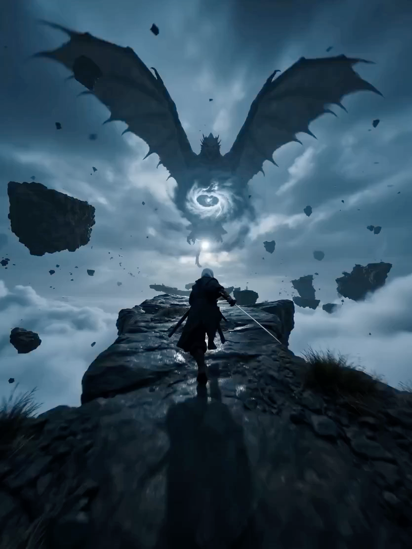 浪人驾驭闪电决战风暴巨兽