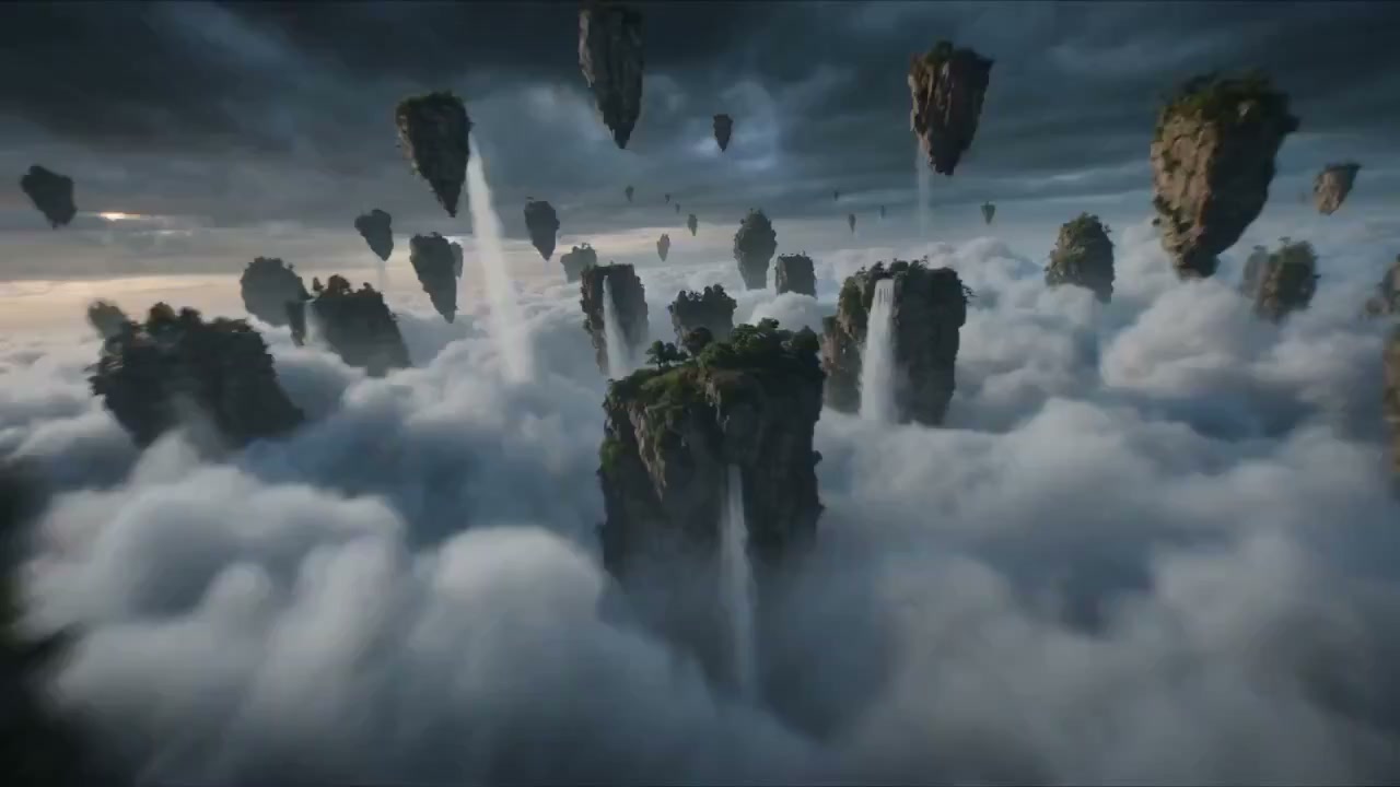 云端浮岛：雷暴中的浪人与漩涡巨兽