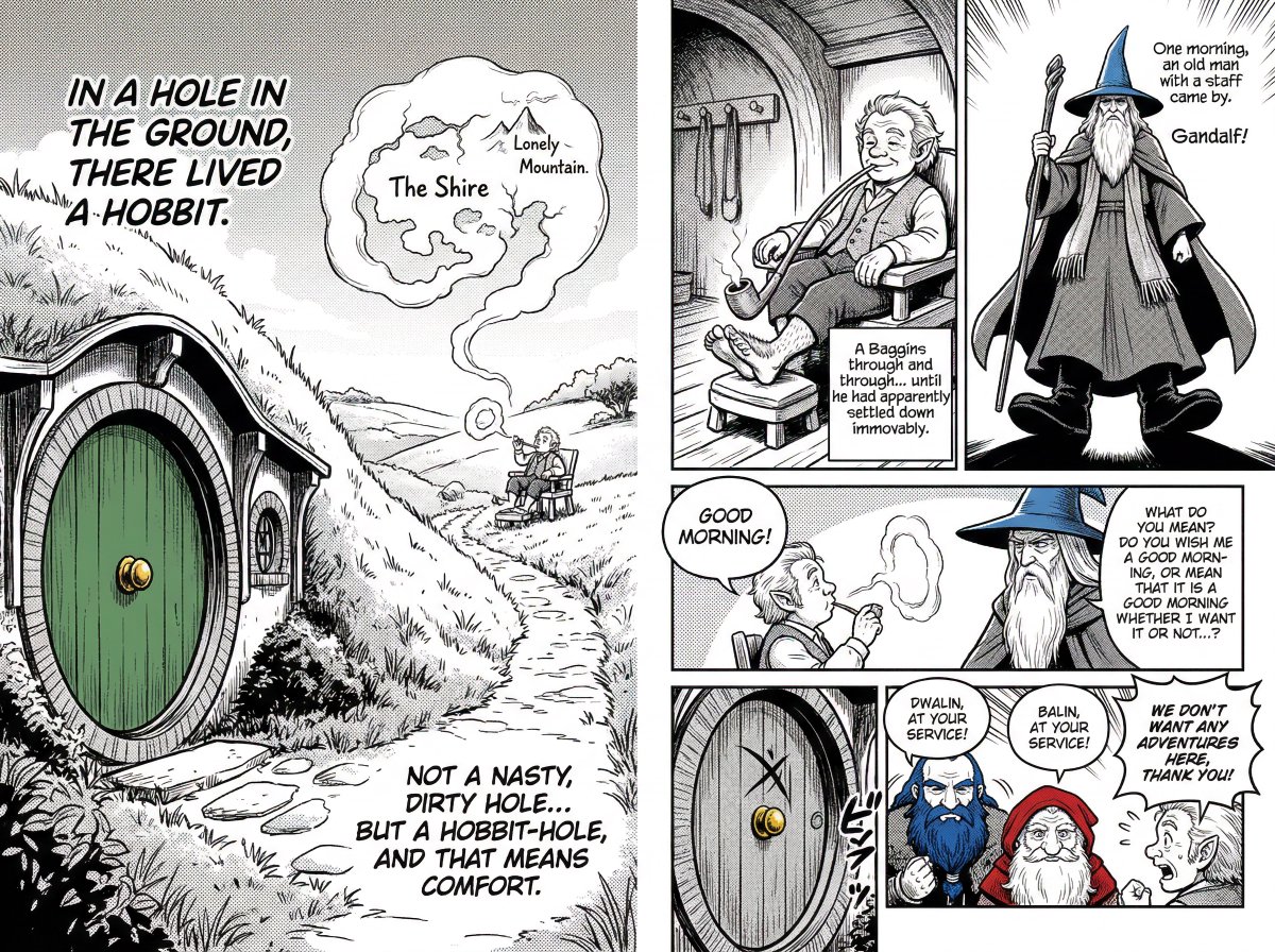 酣畅墨线勾勒的经典黑白漫画开篇