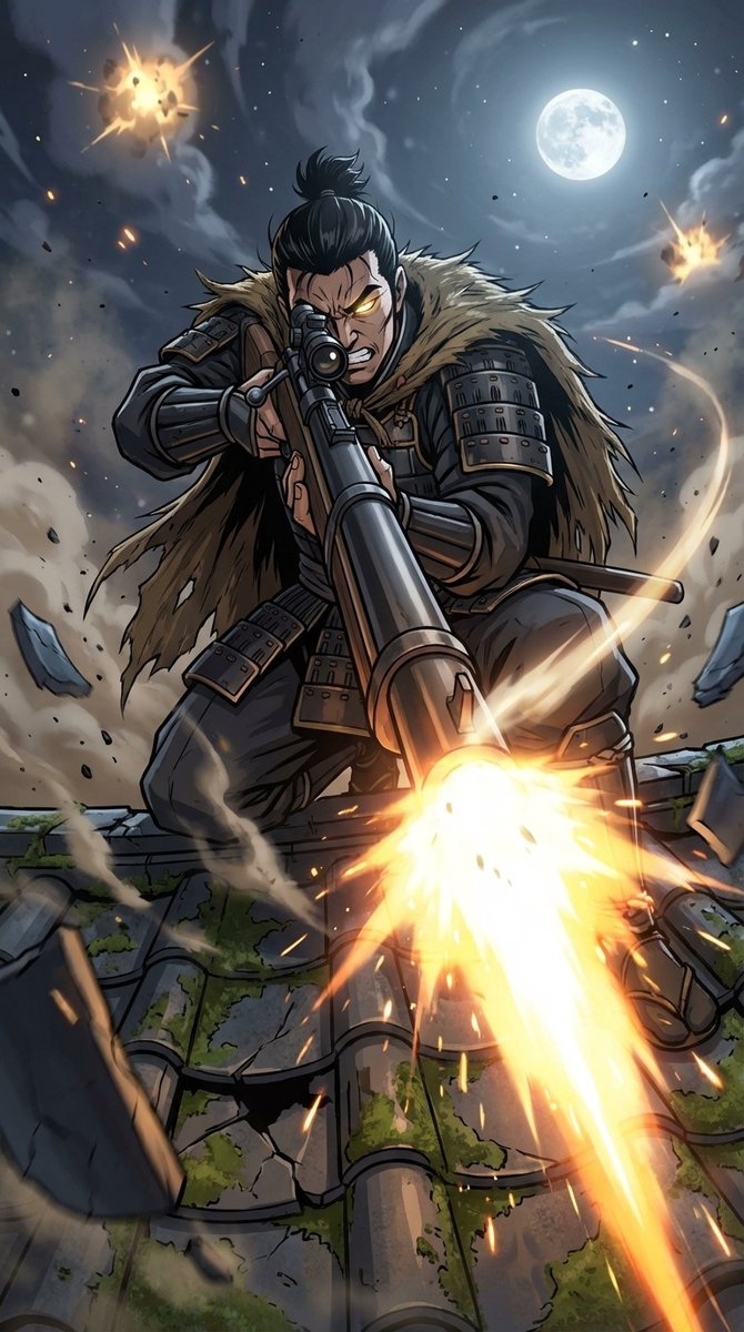 枪焰撕裂月夜的白城狙影