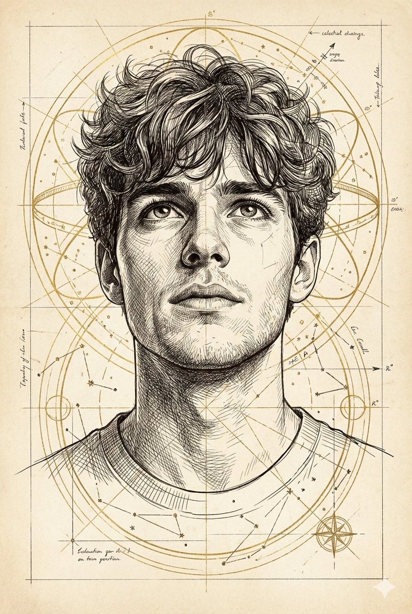 星辰几何间的仰望少年