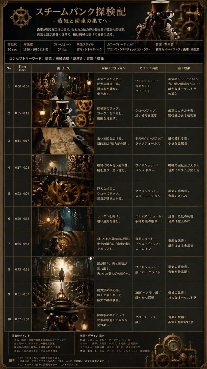 蒸汽朋克探险记分镜图