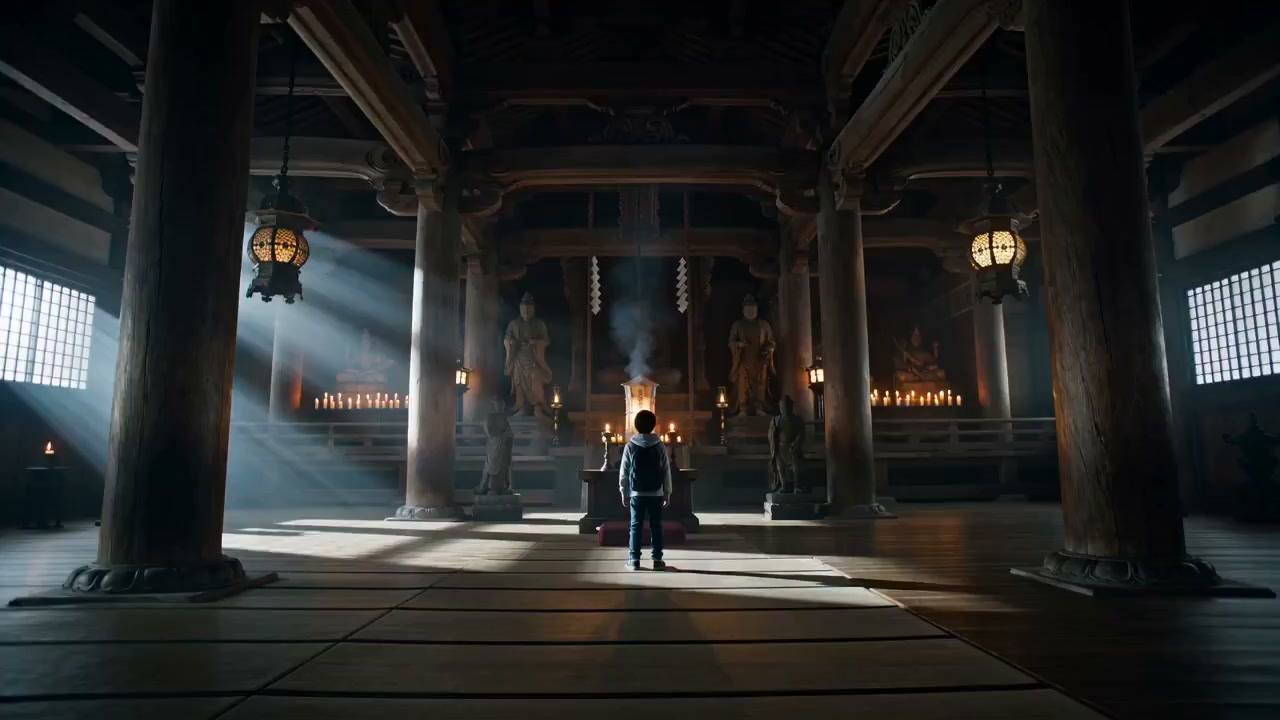 古寺月夜下的少年英雄觉醒