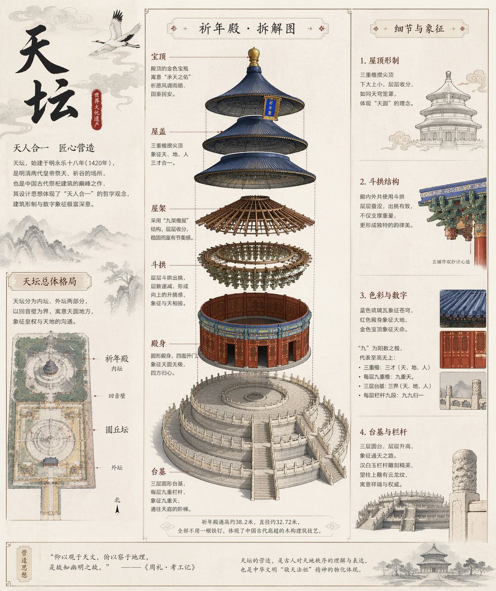 天坛古建拆解全图