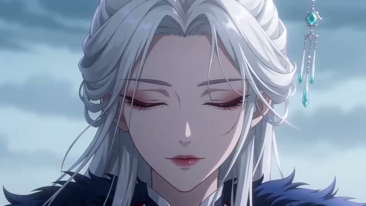 雷霆水龙与冷艳白发少女