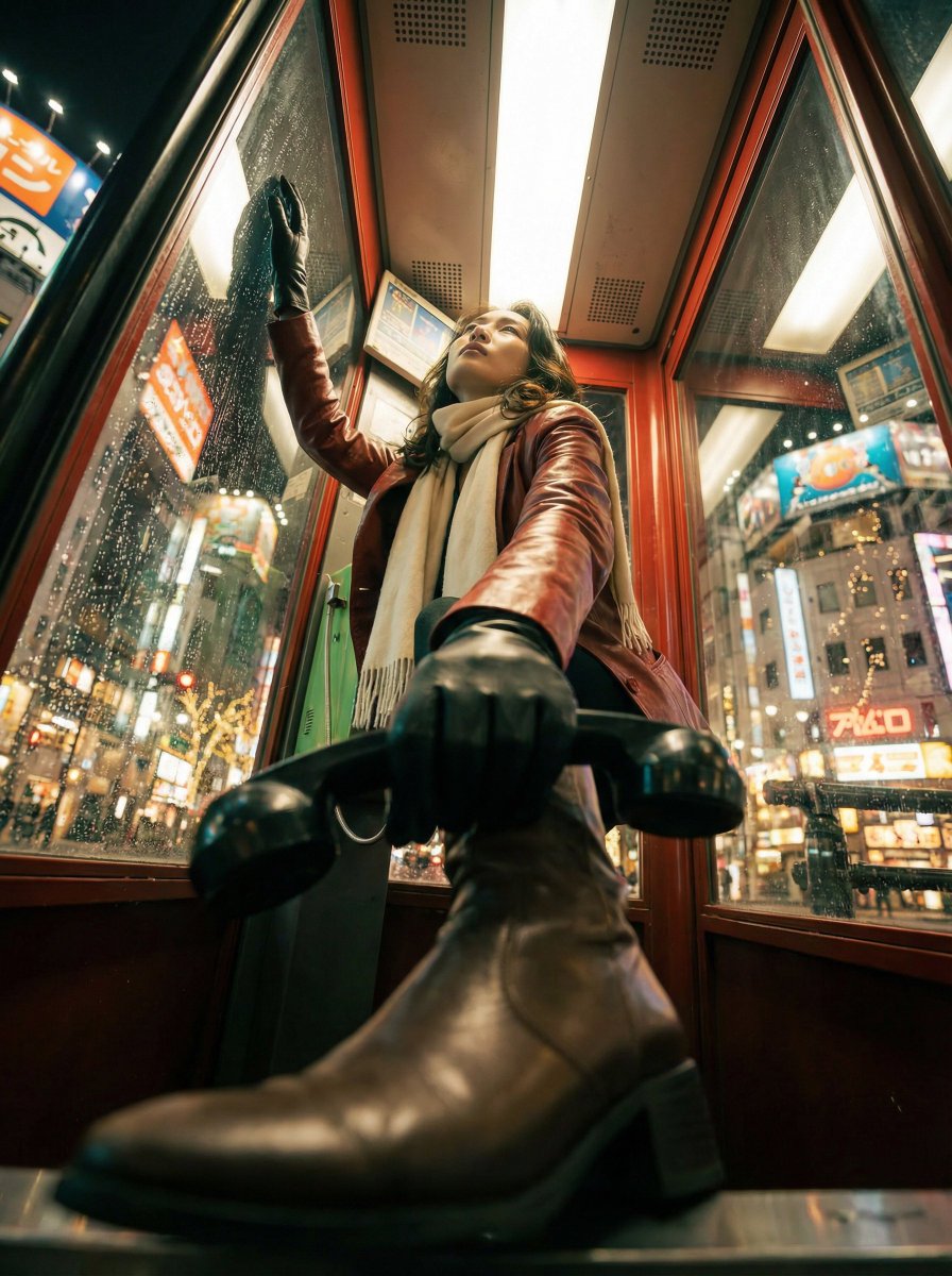 极具张力的超广角夸张透视人像大片