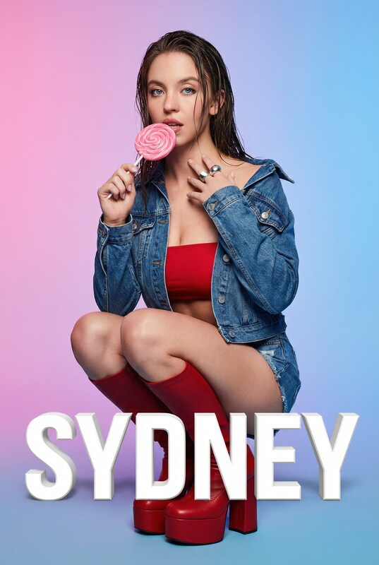 湿发红靴手持糖果的悉尼时尚大片