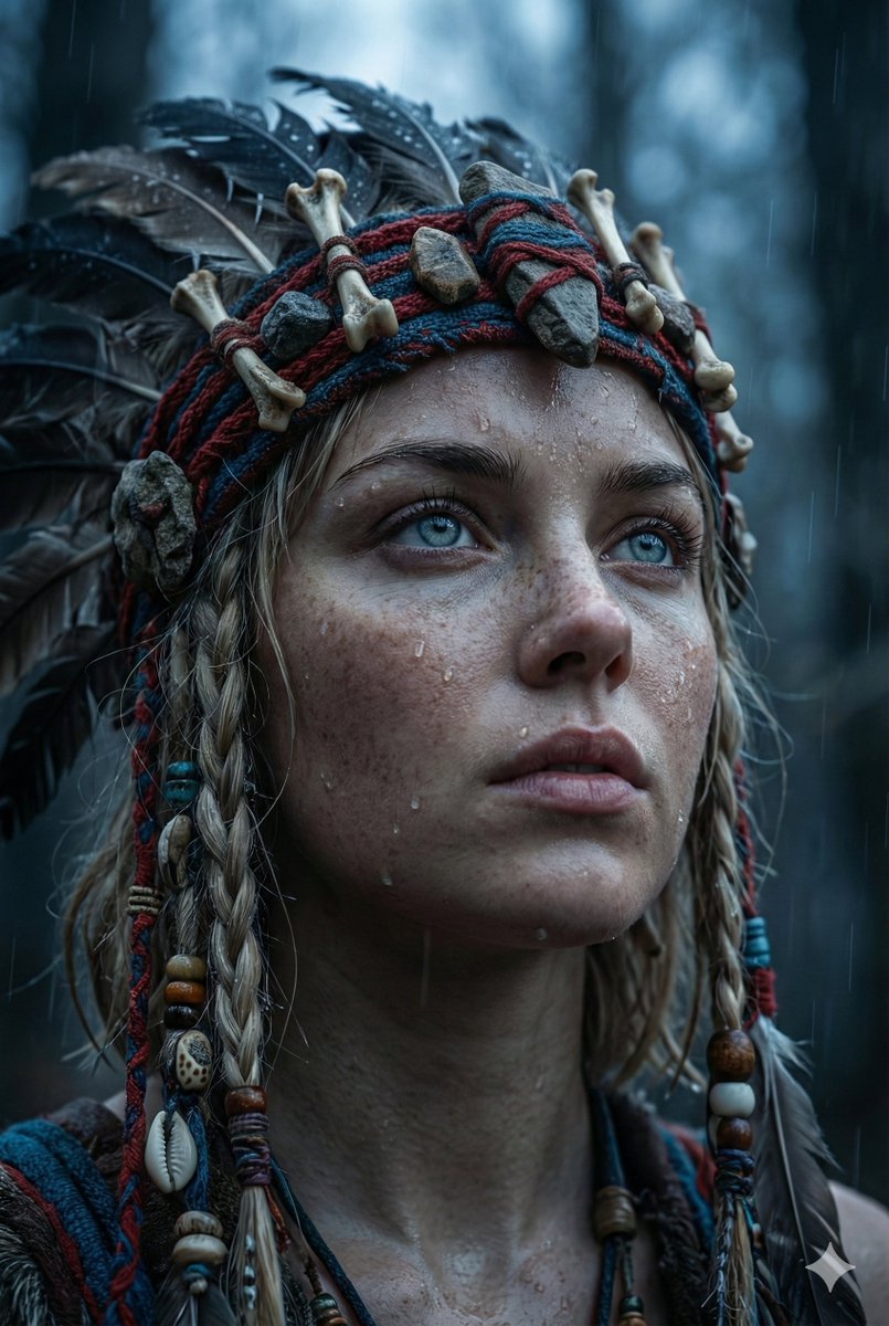 冰蓝眼眸的狂野部落女战神